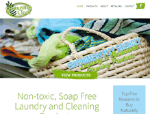 Tablet Screenshot of naturallyclean.com.au